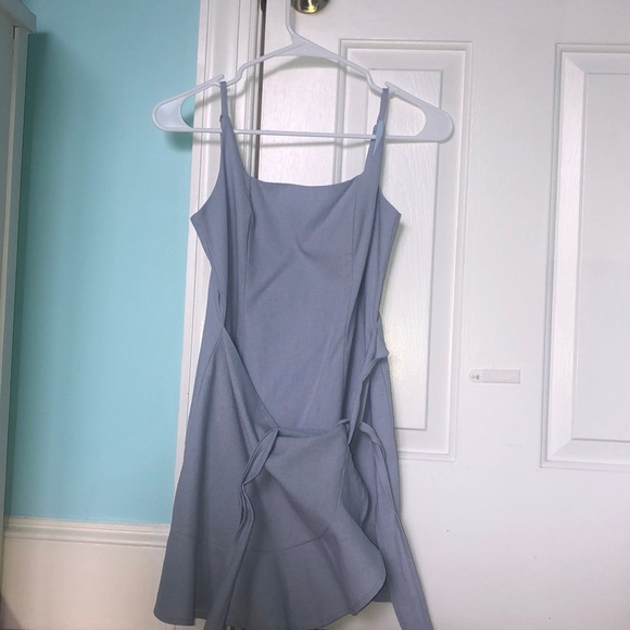 Blue Princess Polly Wrap Dress - Picture 3 of 3